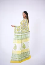 Charulata / A Mul Cotton Handblock Saree
