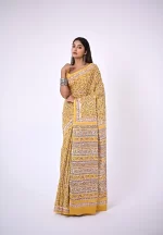 Kavya / A Mul Cotton Handblock Saree - Image 2