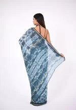 Ira / A Chanderi Silk Shibori Saree - Image 3