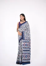 Mahi / A Mul Cotton Handblock Saree