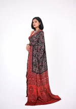 Rudrani / A Modal Silk Ajrakh Saree - Image 3