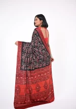 Rudrani / A Modal Silk Ajrakh Saree - Image 4