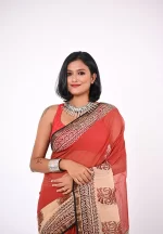 Meera / A Kota Doria Handblock Saree