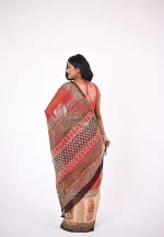 Meera / A Kota Doria Handblock Saree - Image 3