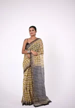 Gauri / A Kota Doria Handblock Saree - Image 2