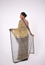 Gauri / A Kota Doria Handblock Saree - Image 4