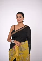 Sharmila / A Maheshwari Silk Saree - Image 2