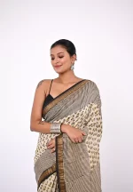 Anuradha / A Maheshwari Silk Saree - Image 3