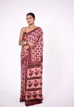 Mohini / A Modal Silk Ajrakh Saree - Image 2
