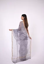 Nisha / A Kota Doria Hand block Saree - Image 4