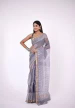 Nisha / A Kota Doria Hand block Saree - Image 2