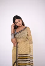 Nandita / A Kota Doria Handblock Saree - Image 3
