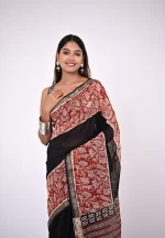 Shambhavi / A Maheshwari Silk Handblock Saree
