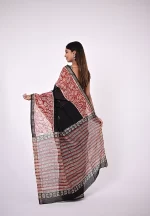 Shambhavi / A Maheshwari Silk Handblock Saree - Image 3