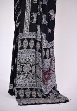 Vaishali / A Modal Silk Ajrakh Saree - Image 5