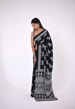 Vaishali / A Modal Silk Ajrakh Saree
