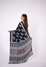 Vaishali / A Modal Silk Ajrakh Saree - Image 3