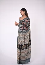 Maya / A Modal Silk Ajrakh Saree