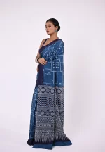 Neelam / A Mul Cotton Hand Block Printed Saree - Image 3
