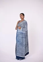 Reva / A Modal Silk Shibori-Dyed Saree - Image 3
