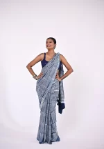 Reva / A Modal Silk Shibori-Dyed Saree - Image 2