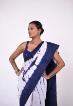Neerja / A Mul Cotton Shibori Saree - Image 2