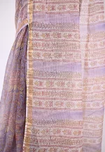 Vasudha / A Kota Doriya Hand-Block Printed Saree - Image 4