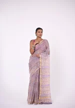 Vasudha / A Kota Doriya Hand-Block Printed Saree - Image 2