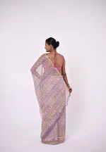 Vasudha / A Kota Doriya Hand-Block Printed Saree - Image 3