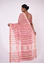 Ananya / A Chanderi Silk Hand Block Saree - Image 3