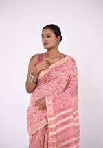 Ananya / A Chanderi Silk Hand Block Saree