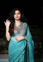 Aryaa / A Kota Doria Handblock Saree - Image 2