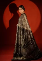 Isha / A Modal Silk Ajrakh Saree - Image 2