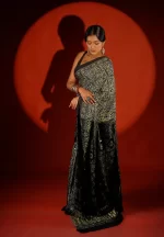 Veda / A Modal Silk Ajrakh Saree - Image 2