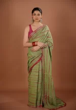 Aditi / A Mul Cotton Shibori Saree - Image 2