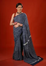 Sanjana / A Mul Cotton Leheriya Saree - Image 2