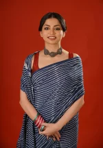 Sanjana / A Mul Cotton Leheriya Saree