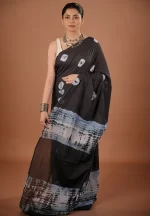 Riya / A Mul Cotton Shibori Saree - Image 2