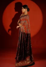 Aparna / A Modal Silk Ajrakh Saree - Image 2