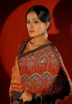 Aparna / A Modal Silk Ajrakh Saree