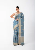 Grey Matter/ Pure Tussar Saree