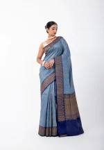 Midnight Masquerade/ A Dupion Silk Saree