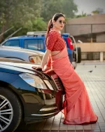 Zari Pattern Designer Saree with Blouse (ANC00180) - Image 2