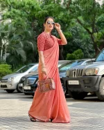 Zari Pattern Designer Saree with Blouse (ANC00180) - Image 3