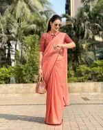 Zari Pattern Designer Saree with Blouse (ANC00180) - Image 6