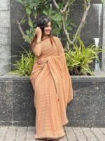 Zari Pattern Designer Saree with Blouse (ANC00103) - Image 2
