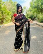 Royal Cube Designer Saree with Blouse (ANC00113) - Image 2