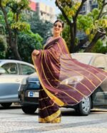 Royal Cube Designer Saree with 1mt. Digital Print Blouse (ANC00106) - Image 4