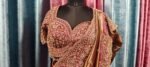 Designer luxury bridal silk sare bye with readymade heavy hand embroidery blouse - Image 10