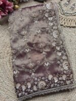 Luxury Bridal Saree with heavy embroidery work x readymade blouse - Image 4